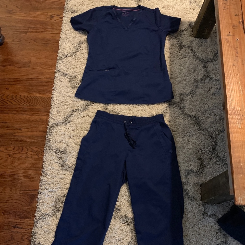 Healing hands scrubs set - navy